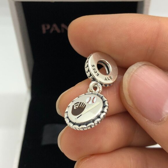 ✨🔥Pandora Baseball Dangle Charm HomeRun (HR) Charm - Picture 5 of 5